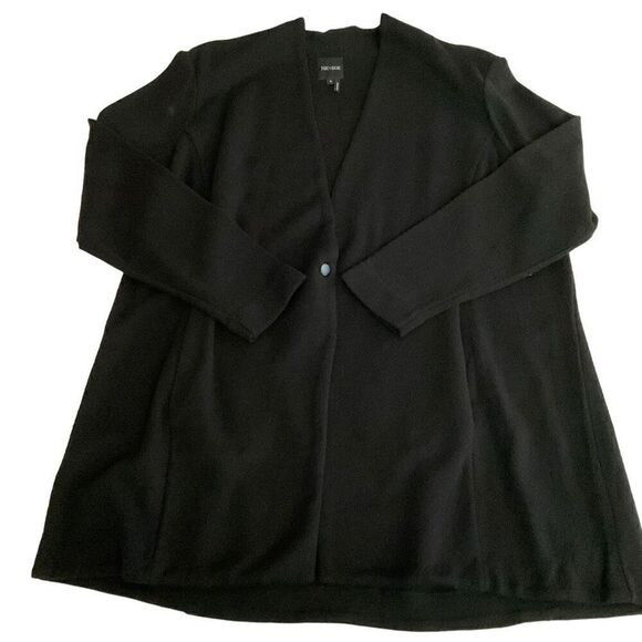 NIC+ZOE Cardigan Snap Front Midway Long Sleeves Black 2 Pockets Women Size 1X - Picture 9 of 11